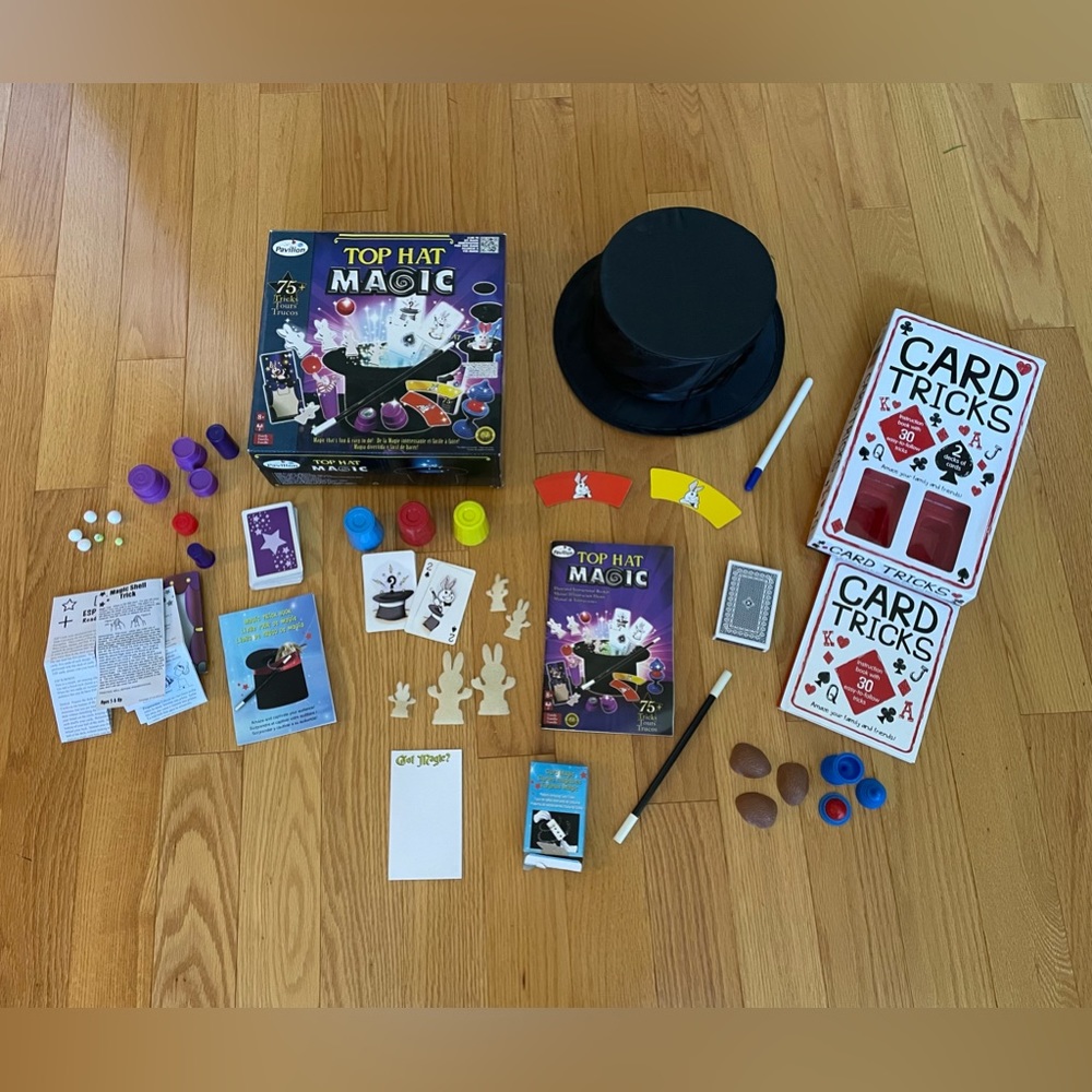 Pavilion Top Hat Magic and Card Tricks major sets Top Hat Magic wand